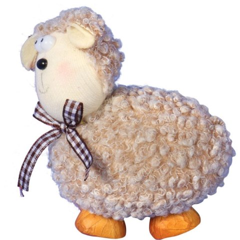 Figurka baranka wielkanocnego do postawienia w kolorze brązowym