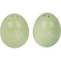 JAJKA CERAMICZNE SOLNICZKA PIEPRZNICZKA ZESTAW ZIELONY
