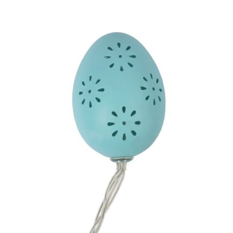 JAJKA GIRLANDA ŚWIETLNA LAMPKI LED WIELKANOC NIEBIESKIE