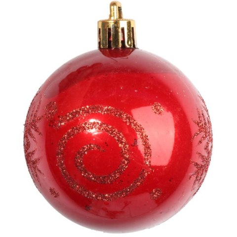 KPL.9 BOMBEK PLASTIKOWYCH CZERWONO POMARAŃCZOWYCH 6 CM