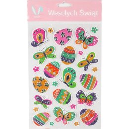 Kolorowe Naklejki Samoprzylepne na Okno - Motylki, Komplet 26 Sztuk