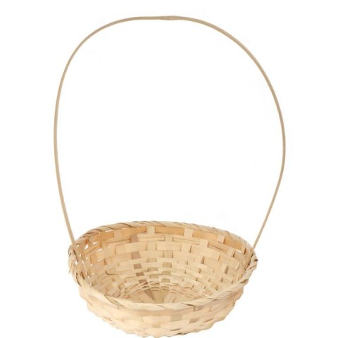 Koszyk wielkanocny naturalny do święconki fi 28 cm WYS 40 CM