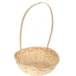 Koszyk wielkanocny naturalny do święconki fi 28 cm WYS 40 CM