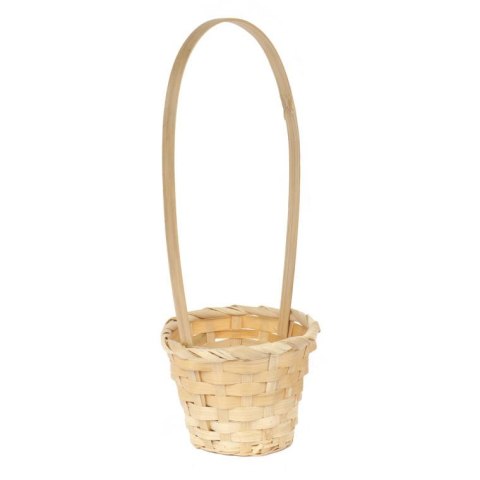 Koszyk wielkanocny naturalny do święconki fi12 cm WYS 31 CM