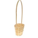 Koszyk wielkanocny naturalny do święconki fi16 cm WYS 48 CM