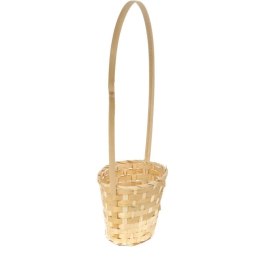 Koszyk wielkanocny naturalny do święconki fi16 cm WYS 48 CM