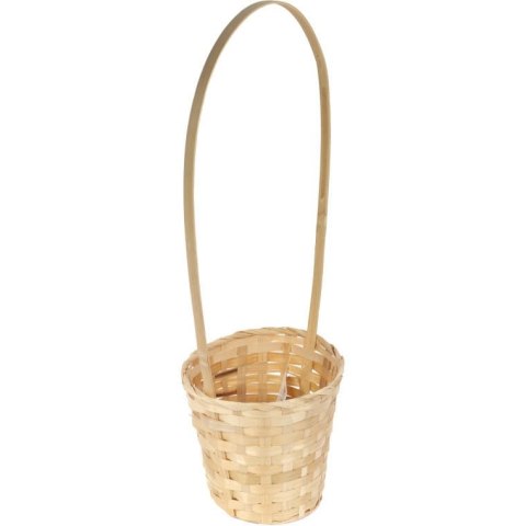 Koszyk wielkanocny naturalny do święconki fi19 cm WYS 55 CM