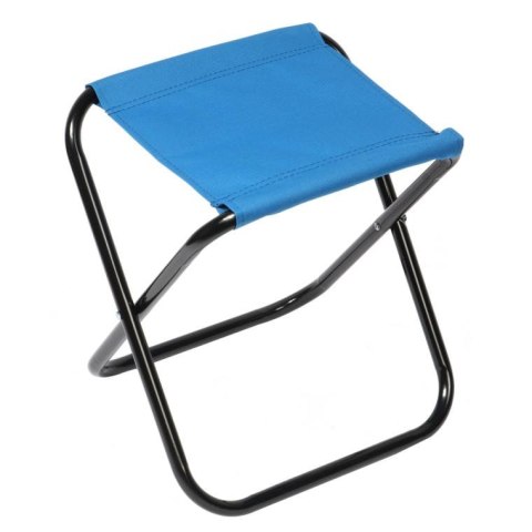 Krzesło turystyczne taboret składany niebieski