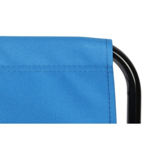 Krzesło turystyczne taboret składany niebieski