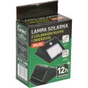 Lampa Solarna LED z Czujnikiem Ruchu i Zmierzchu, Zasilana Energia Słoneczną, Montażowy Panel Światła Zewnętrznego Białego Zimne