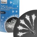 Lampki choinkowe 25 led gwiazdki na baterie zimny biały