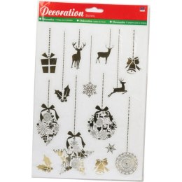 Naklejki na okno samoprzylepne 3D renifery