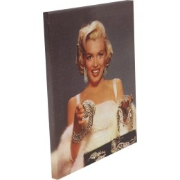 Obraz Merlin Monroe z biżuterią płótno 26cm x 20cm