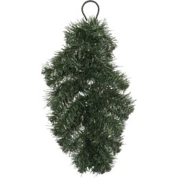 Podkład Świerkowy z Srebrnym Wzorem do Stroików Świątecznych i Nagrobnych