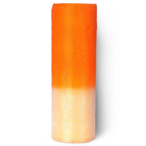Pomarańczowa Organza Wiosenna na Dekoracje i Kompozycje Kwiatowe 2.7m x 15cm