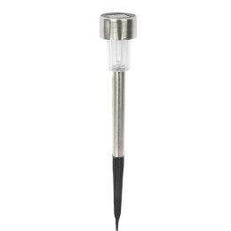 Prosty Słupek Oświetleniowy na Energii Słonecznej z Czujnikiem Zmierzchu, 31cm, Biała Dioda LED