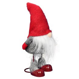 SKRZAT KRASNAL Z BIAŁĄ BRODĄ WYSOKOŚĆ 25 CM KOLOR CZERWONO-SZARY