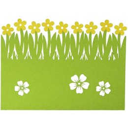 Serwetka Filcowa Wielkanocno-Wiosenna Zielono-Żółta 41x30 cm Wielokrotnego Użytku