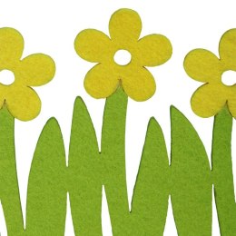 Serwetka Filcowa Wielkanocno-Wiosenna Zielono-Żółta 41x30 cm Wielokrotnego Użytku