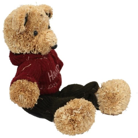 Siedzący Miś z Trocin w Brązowym Sweterku