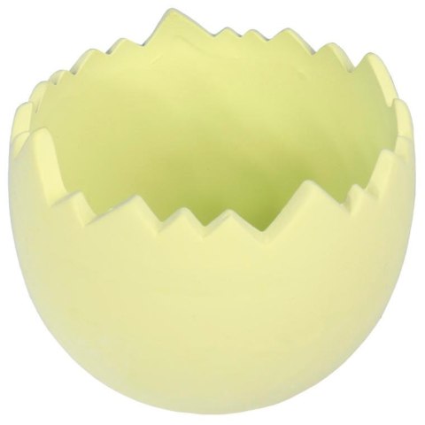 Skorupka ceramiczna pojemnik na rzeżuchę zielona 11 cm