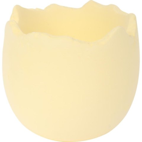 Skorupka ceramiczna pojemnik na rzeżuchę żółta 8 cm