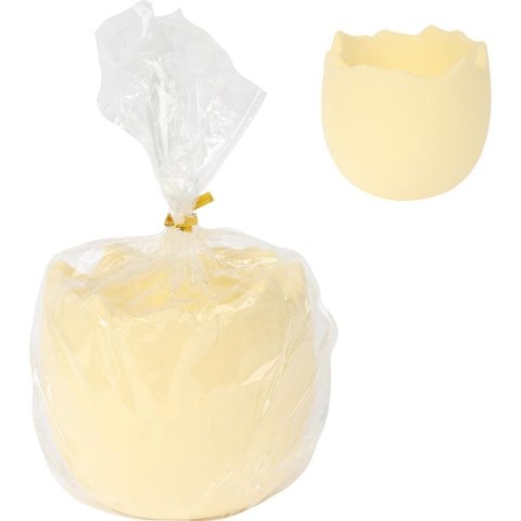 Skorupka ceramiczna pojemnik na rzeżuchę żółta 8 cm