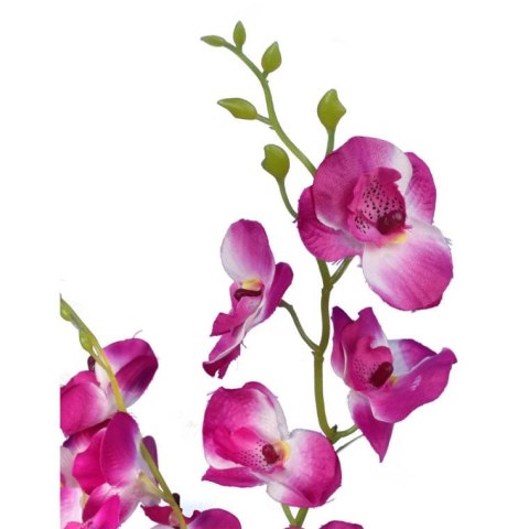 Storczyki Fioletowe w Bukiecie - 5 Sztuk, Dekoracyjne, 36cm