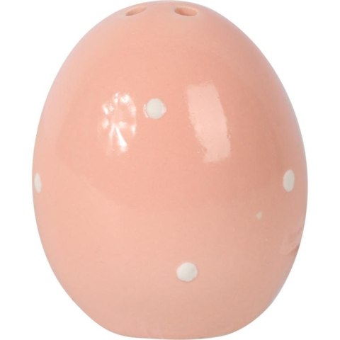 Świąteczny Zestaw Solniczka i Pieprzniczka w Kształcie Jajek - Różowa Ceramika