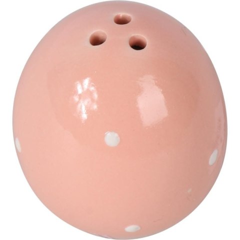 Świąteczny Zestaw Solniczka i Pieprzniczka w Kształcie Jajek - Różowa Ceramika