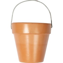 Świeca antykomarowa w ceramicznym wiaderku - Ozdoba i ochrona na tarasie i balkonie