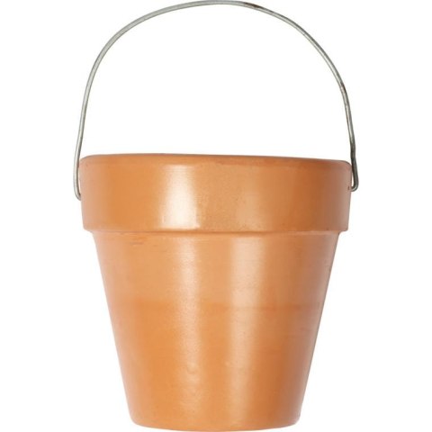 Świeca antykomarowa w ceramicznym wiaderku - Ozdoba i ochrona na tarasie i balkonie