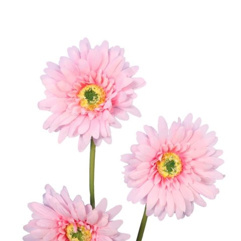 Sztuczna Gałązka Gerber w kolorze Jasno Różowym, wysokość 55 cm