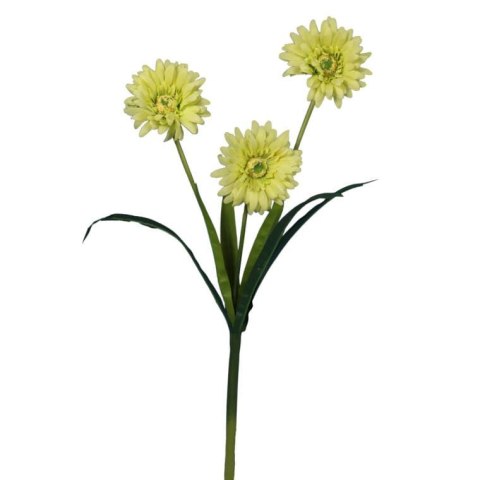 Sztuczna Gałązka Gerbery Zielonej o Wysokości 55 cm - Dekoracja Wnętrz
