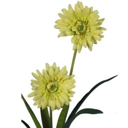 Sztuczna Gałązka Gerbery Zielonej o Wysokości 55 cm - Dekoracja Wnętrz