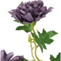 Sztuczna Gałązka z Dwoma Fioletowymi Daliami - Dekoracja Wysokiej Jakości, 66cm