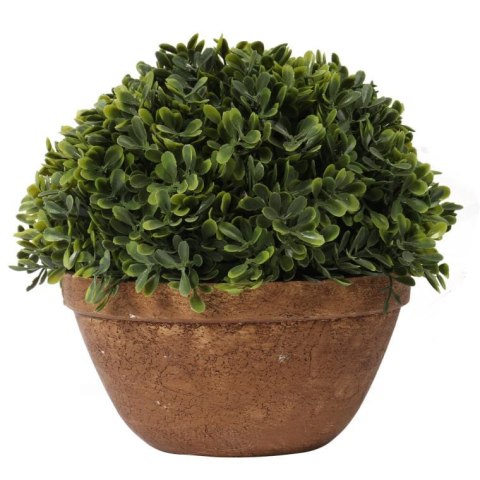 Sztuczna Roślina Bukszpan w Ceramicznej Doniczce 20 cm