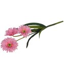 Sztuczny Kwiat Gerbera Różowy 55cm - Wysokiej Jakości Dekoracja
