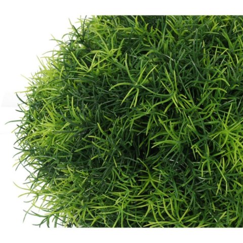 Trawa-kula w białej donicy 25 cm