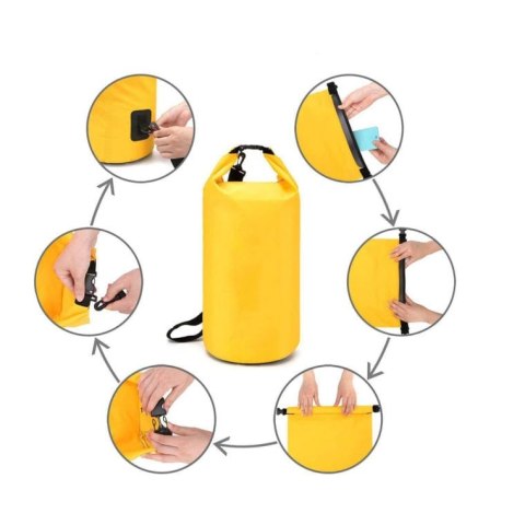 Uniwersalny Wodoodporny Worek Turystyczny 5L na Spływy Kajakowe i Wypoczynek na Plaży