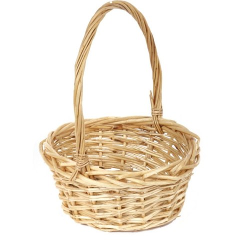 Wielkanocny Koszyk z Naturalnej Wikliny na Święcone i Dekoracje Wiosenne