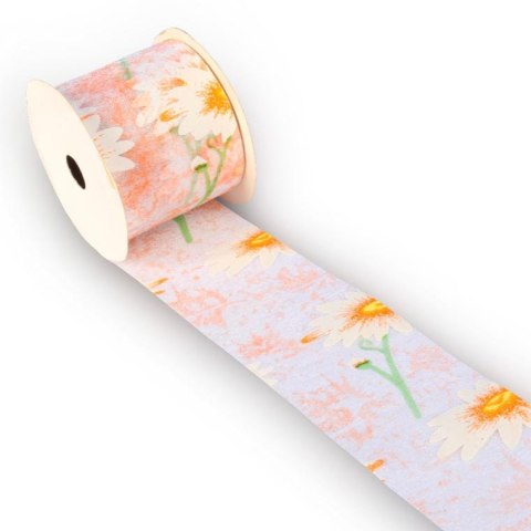 Wstążka Dekoracyjna Wiosenna Żółta 3m - Idealna do Pakowania Prezentów i Dekoracji Wielkanocnych