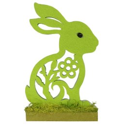 Zajączek wielkanocny z pianki figurka stojąca zielony