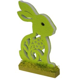 Zajączek wielkanocny z pianki figurka stojąca zielony