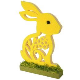 Zajączek wielkanocny z pianki figurka stojąca żółty