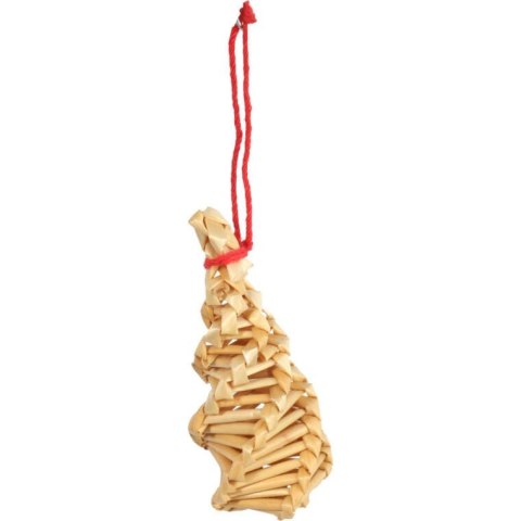 Zestaw 30 Ręcznie Wykonanych Słomianych Ozdób Świątecznych