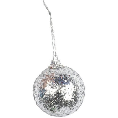 Zestaw 6 Kolorowych Bombek Brokatowych 5cm - Alternatywa Szklanych Ozdób Świątecznych