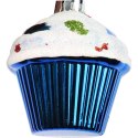 Zestaw Kolorowych Bombek Bożonarodzeniowych w Kształcie Muffinów, 4 Sztuki, 6 cm