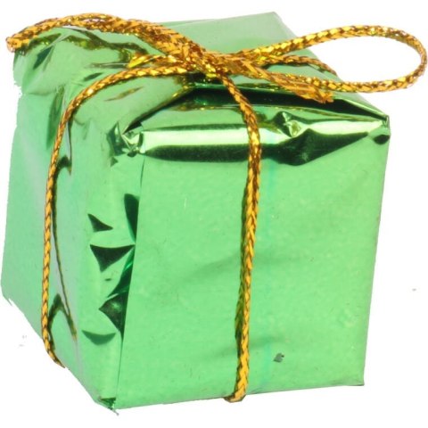 Zestaw Ozdób Bożonarodzeniowych KPL.16 - Mix: Mikołaje, Dzwonki, Paczuszki, Kokardki, Kolor: Czerwono-Zielono-Złoty