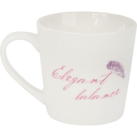 Zestaw prezentowy kubek i łyżeczka ceramiczna z flamingami "Balance"